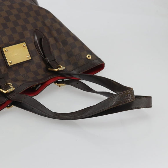 LOUIS VUITTON Damier Ebene Hampstead MM Tote Bag N51204 LV Auth am11299