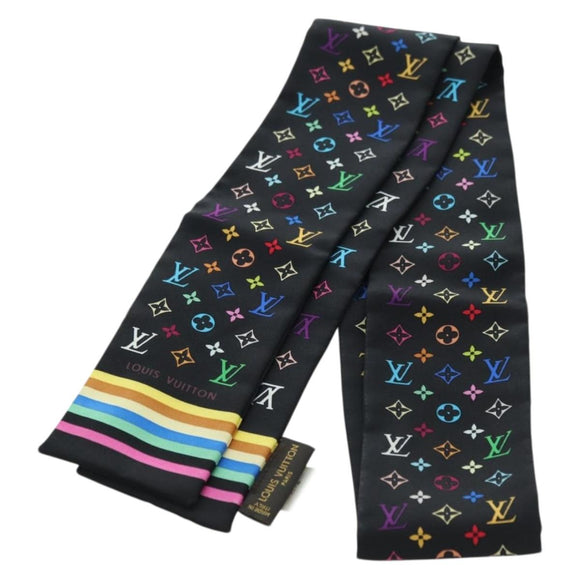 LOUIS VUITTON Bando Scarf Silk Multicolor M71992 LV Auth am11305V
