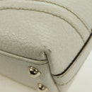 GUCCI Hand Bag Leather White Gold 145999 Auth am11306A-14