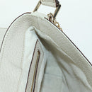 GUCCI Hand Bag Leather White Gold 145999 Auth am11306A-20