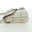 GUCCI Hand Bag Leather White Gold 145999 Auth am11306A-4