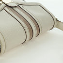 GUCCI Hand Bag Leather White Gold 145999 Auth am11306A-6