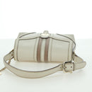 GUCCI Hand Bag Leather White Gold 145999 Auth am11306A-7