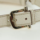 GUCCI Hand Bag Leather White Gold 145999 Auth am11306A-8