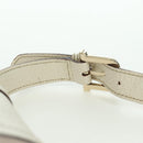 GUCCI Hand Bag Leather White Gold 145999 Auth am11306A-9