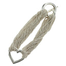 TIFFANY&Co. 10-Row Open Heart Toggle Chain Bracelet Ag925 Silver Auth am11311M-2