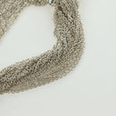 TIFFANY&Co. 10-Row Open Heart Toggle Chain Bracelet Ag925 Silver Auth am11311M-8