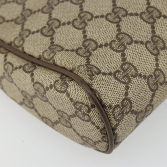 GUCCI GG Supreme Web Sherry Line Clutch Bag PVC Beige Red 89 01 012 Auth am11316