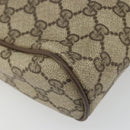 GUCCI GG Supreme Web Sherry Line Clutch Bag PVC Beige Red 89 01 012 Auth am11316-9