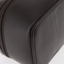 GUCCI Horsebit Vanity Bag Leather Dark Brown Gold 032 1956 0141 Auth am11317-15