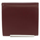CARTIER Must Line Coin Purse Leather Bordeaux Gold Auth am11323V-2