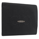 Salvatore Ferragamo Gancini Bifold Wallet Leather Black Auth am11324A-1