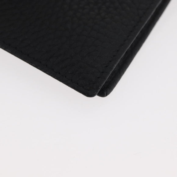 Salvatore Ferragamo Gancini Bifold Wallet Leather Black Auth am11324A