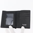 Salvatore Ferragamo Gancini Bifold Wallet Leather Black Auth am11324A-8