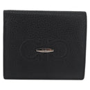 Salvatore Ferragamo Gancini Bifold Wallet Leather Black Auth am11324A-13
