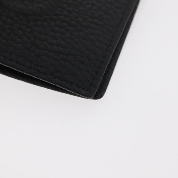 Salvatore Ferragamo Gancini Bifold Wallet Leather Black Auth am11324A