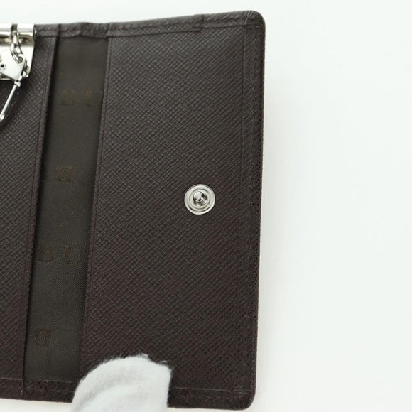 BURBERRY Nova Check Key Case Canvas Beige Brown Auth am11325V