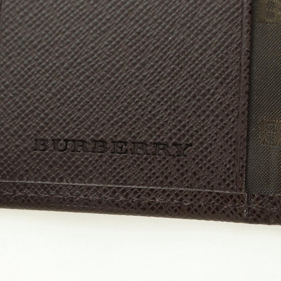 BURBERRY Nova Check Key Case Canvas Beige Brown Auth am11325V