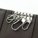 BURBERRY Nova Check Key Case Canvas Beige Brown Auth am11325V-9