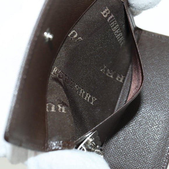 BURBERRY Nova Check Key Case Canvas Beige Brown Auth am11325V