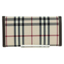 BURBERRY Nova Check Key Case Canvas Beige Brown Auth am11325V-2