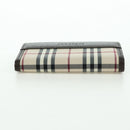 BURBERRY Nova Check Key Case Canvas Beige Brown Auth am11325V-5