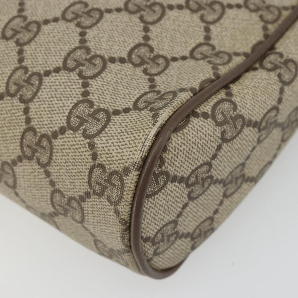 GUCCI GG Supreme Old Web Sherry Line Bag PVC Beige Red 01 012 53 Auth am11329A