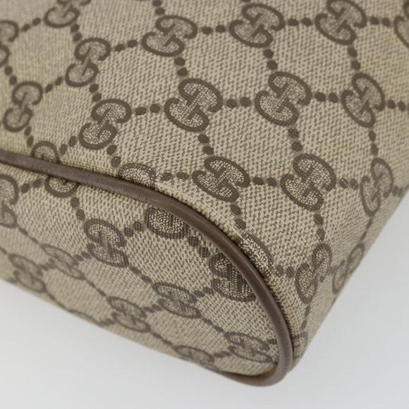 GUCCI GG Supreme Old Web Sherry Line Bag PVC Beige Red 01 012 53 Auth am11329A