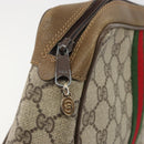 GUCCI GG Supreme Old Web Sherry Line Bag PVC Beige Red 01 012 53 Auth am11329A-12
