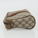 GUCCI GG Supreme Old Web Sherry Line Bag PVC Beige Red 01 012 53 Auth am11329A-5