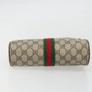 GUCCI GG Supreme Old Web Sherry Line Bag PVC Beige Red 01 012 53 Auth am11329A-7