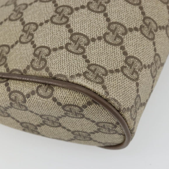 GUCCI GG Supreme Old Web Sherry Line Bag PVC Beige Red 01 012 53 Auth am11329A