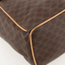 CELINE Macadam Canvas Backpack PVC Leather Brown Gold Auth am11330A-17