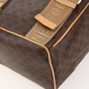 CELINE Macadam Canvas Backpack PVC Leather Brown Gold Auth am11330A-18