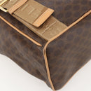 CELINE Macadam Canvas Backpack PVC Leather Brown Gold Auth am11330A-10