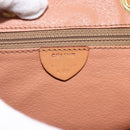CELINE Macadam Canvas Backpack PVC Leather Brown Gold Auth am11330A-12