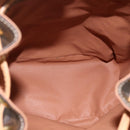 CELINE Macadam Canvas Backpack PVC Leather Brown Gold Auth am11330A-11