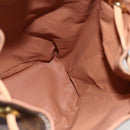 CELINE Macadam Canvas Backpack PVC Leather Brown Gold Auth am11330A-20