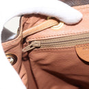 CELINE Macadam Canvas Backpack PVC Leather Brown Gold Auth am11330A-22