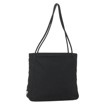 PRADA Tote Bag Nylon Black Silver Auth am11331A
