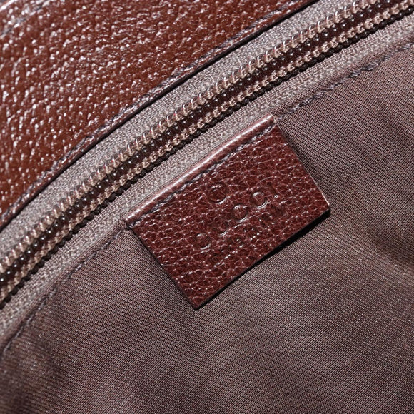 GUCCI GG Canvas Shoulder Bag Beige Silver 114273 Auth am11337A