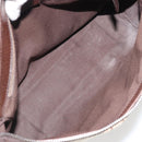 GUCCI GG Canvas Shoulder Bag Beige Silver 114273 Auth am11337A-17