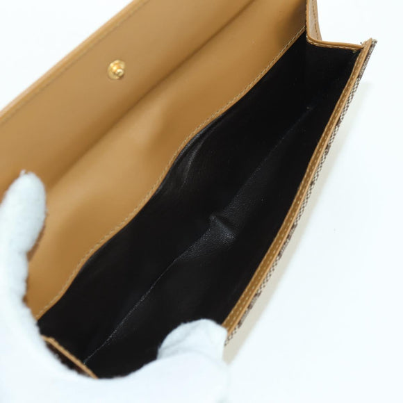GUCCI GG Canvas Jackie Long Wallet Beige Gold 035 3754 2134 Auth am11338V