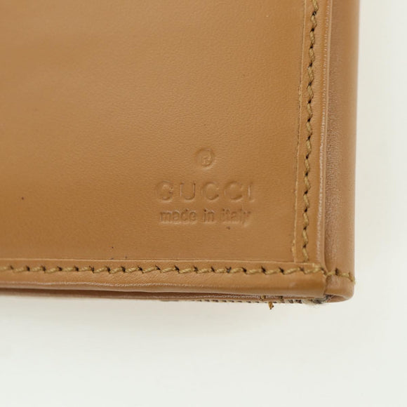 GUCCI GG Canvas Jackie Long Wallet Beige Gold 035 3754 2134 Auth am11338V