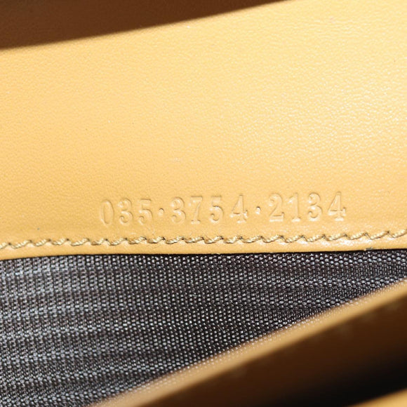 GUCCI GG Canvas Jackie Long Wallet Beige Gold 035 3754 2134 Auth am11338V