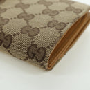 GUCCI GG Canvas Jackie Long Wallet Beige Gold 035 3754 2134 Auth am11338V-14