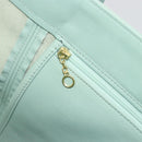 Old Coach Tote Bag Leather Light Blue Gold Auth am11339A-19