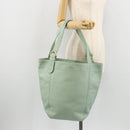 Old Coach Tote Bag Leather Light Blue Gold Auth am11339A-21
