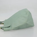 Old Coach Tote Bag Leather Light Blue Gold Auth am11339A-5