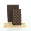 LOUIS VUITTON Damier Ebene Porte Cartes Credit Long Wallet N60825 Auth am11341V-12